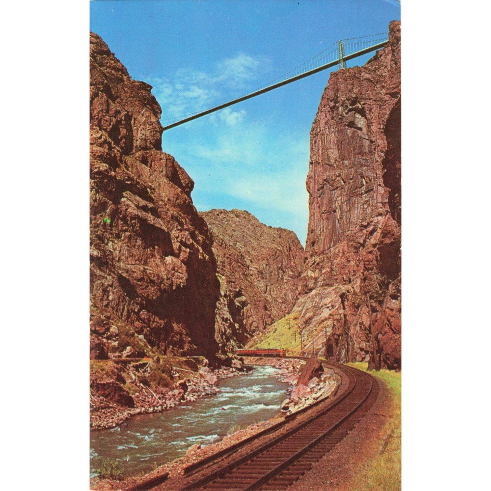Royal Gorge Suspension Bridge Canon City Colorado Vintage Postcard 1978 CS234